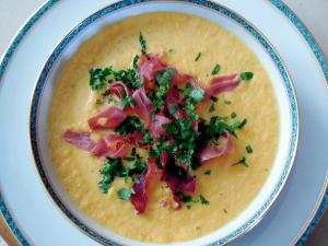 soupe de potimarron jambon