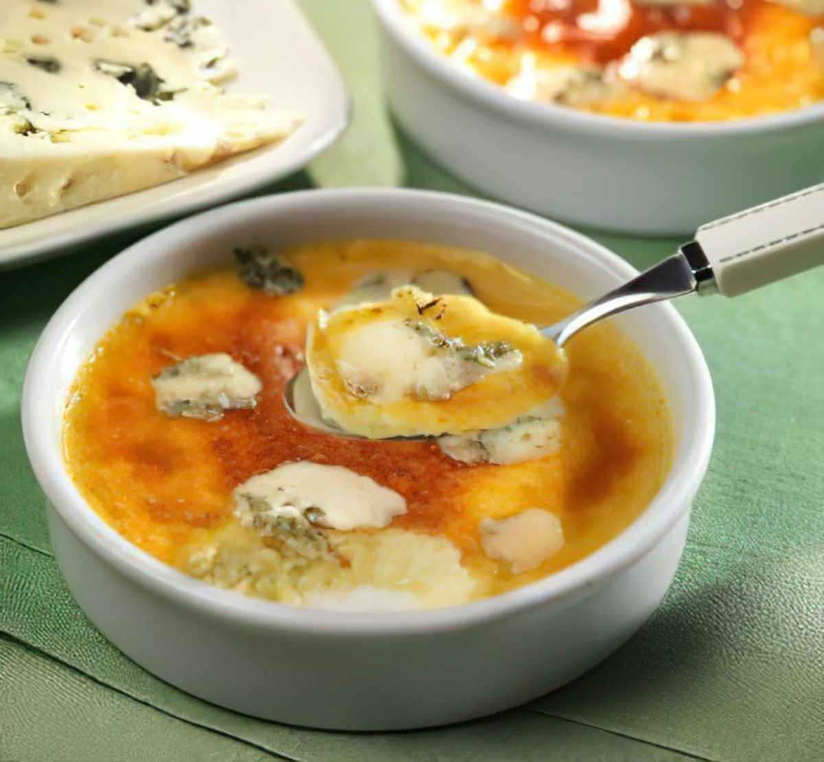 Crème brûlée au roquefort