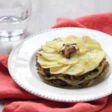 mille feuille pomme de terre champignon cantal