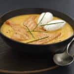 Velouté de potiron au saumon