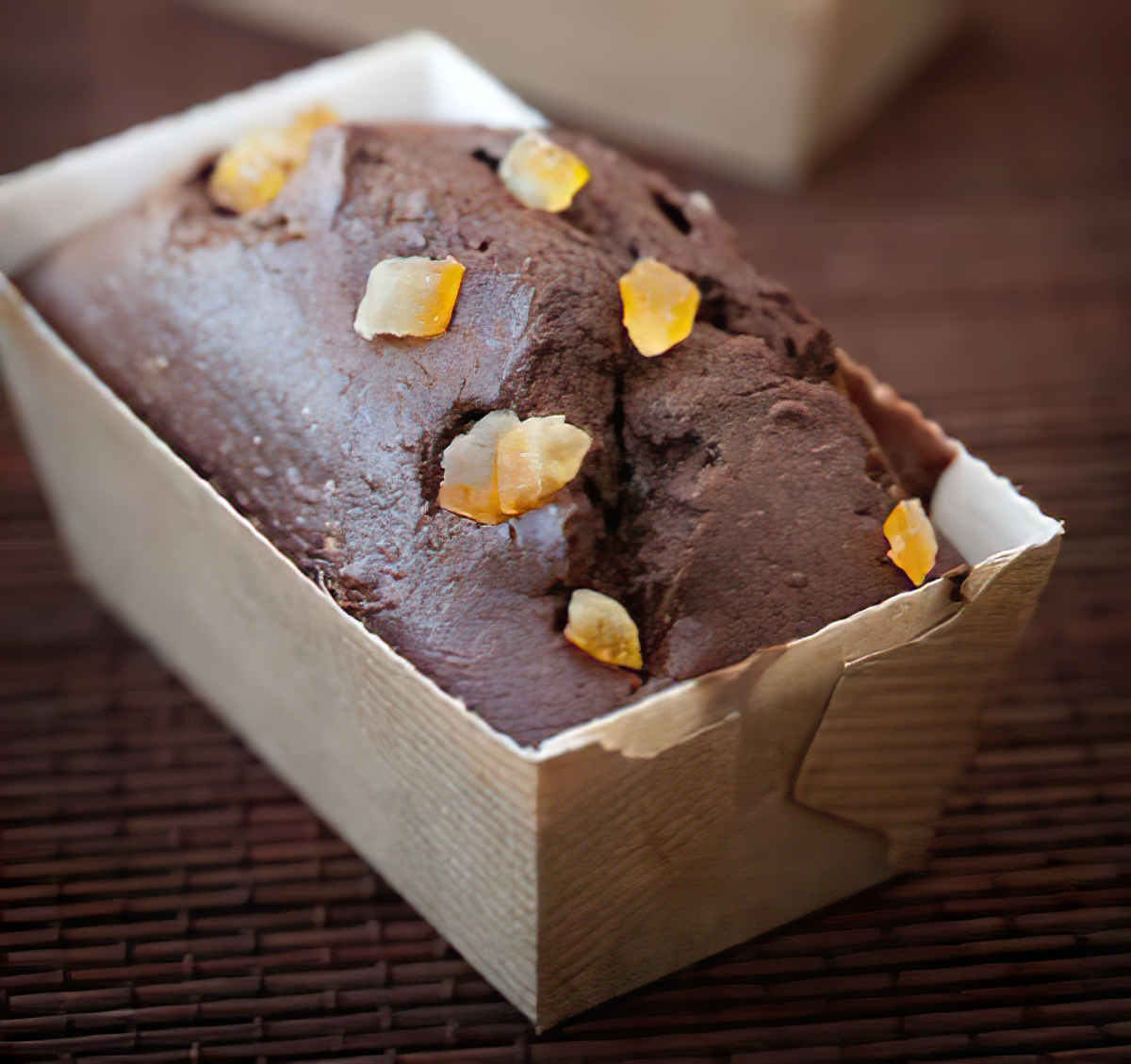 cake au chocolat et aux oranges confites