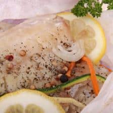 colin en papillote aux legumes