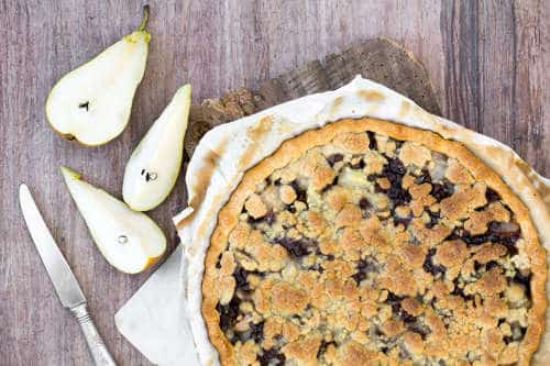 Tarte aux poires et chocolat