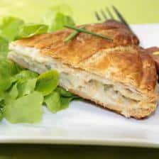 tourte saint jacques poireau