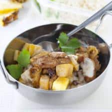 wok agneau ananas