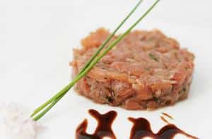 tartare saumon ciboulette