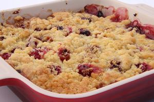 crumble pomme framboise cuisson