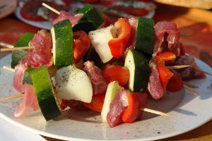 brochette tomate courgette