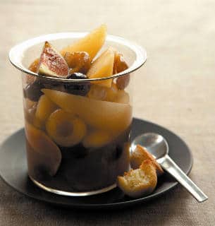 soupe de fruits cidre