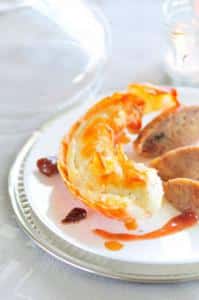 1384788044LANGOUSTE_ROTIE_AU_BEURRE_D_ORANGE_BONNE_MAMAN - Langouste rôtie en carapace au beurre d'orange, marrons laqués à la confiture de quetsches