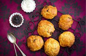 scones au quinoa et fruits rouges