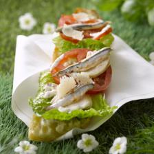 sandwich poulet tartare anchois