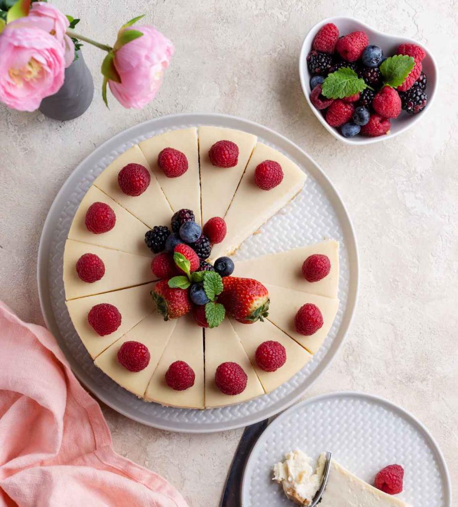 Cheesecake aux framboises