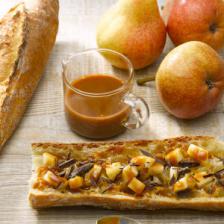 tartine poire chocolat
