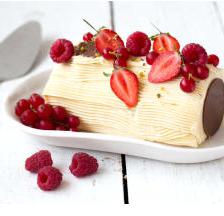buche creme fruits rouge