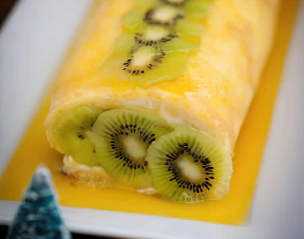 buche de noel au kiwi