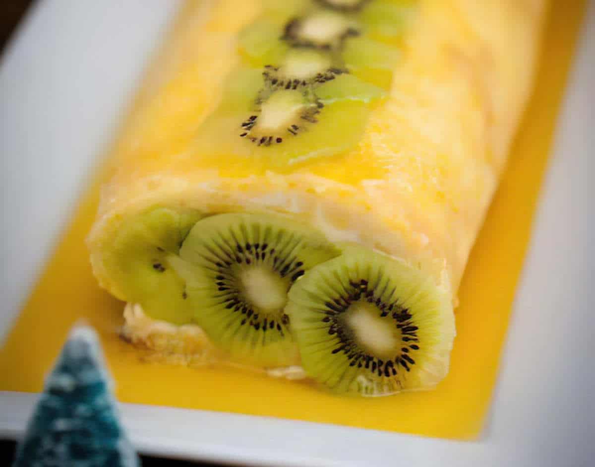 buche de noel au kiwi