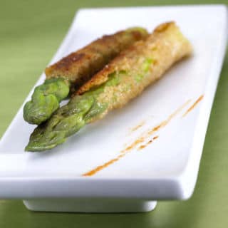 asperges panées au parmesan