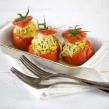 tomates farcies végétarienne au riz