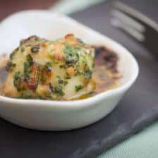 COQUILLES ST JACQUES GRATINÉES AU BEURRE DE NOUGAT