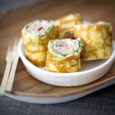 crêpes apéritives fromage jambon