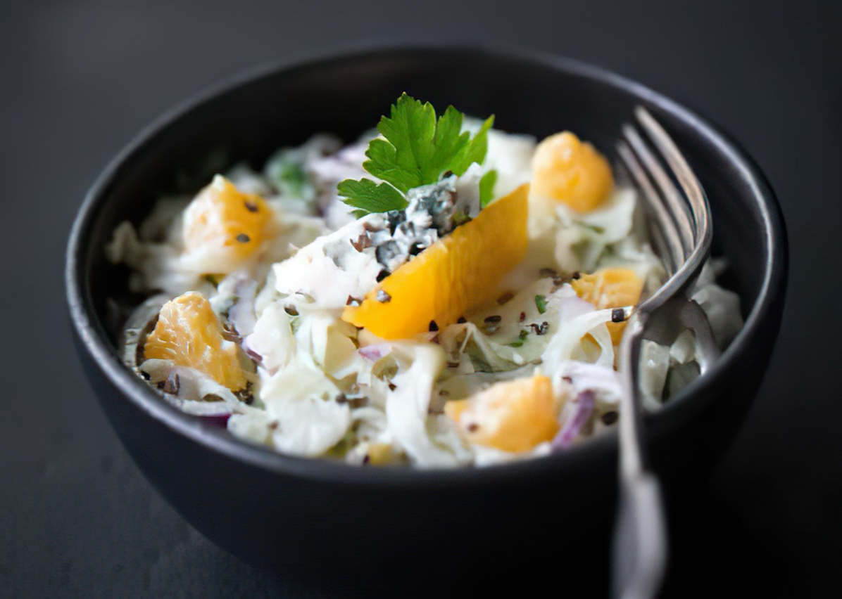 Salade de fenouil à l'orange et fourme d'ambert