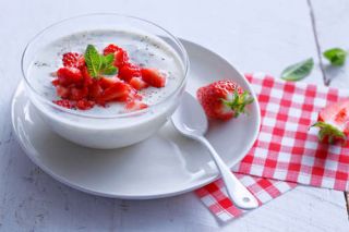 salade de fraises au yaourt