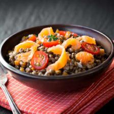 Salade de lentilles au saumon et yaourd