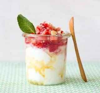 verrine-fraise-faisselle - Verrines de fraises à la faisselle