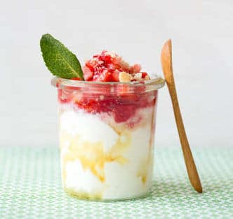 verrine fraise faisselle