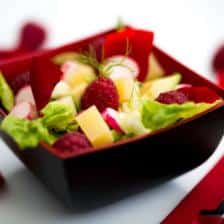 salade salee aux framboise
