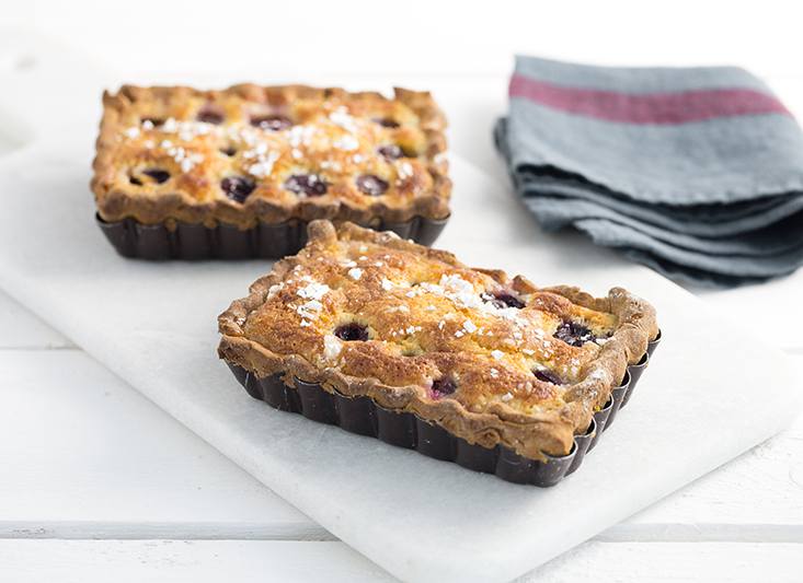 Tartelettes aux raisins et à la crème d'amandes