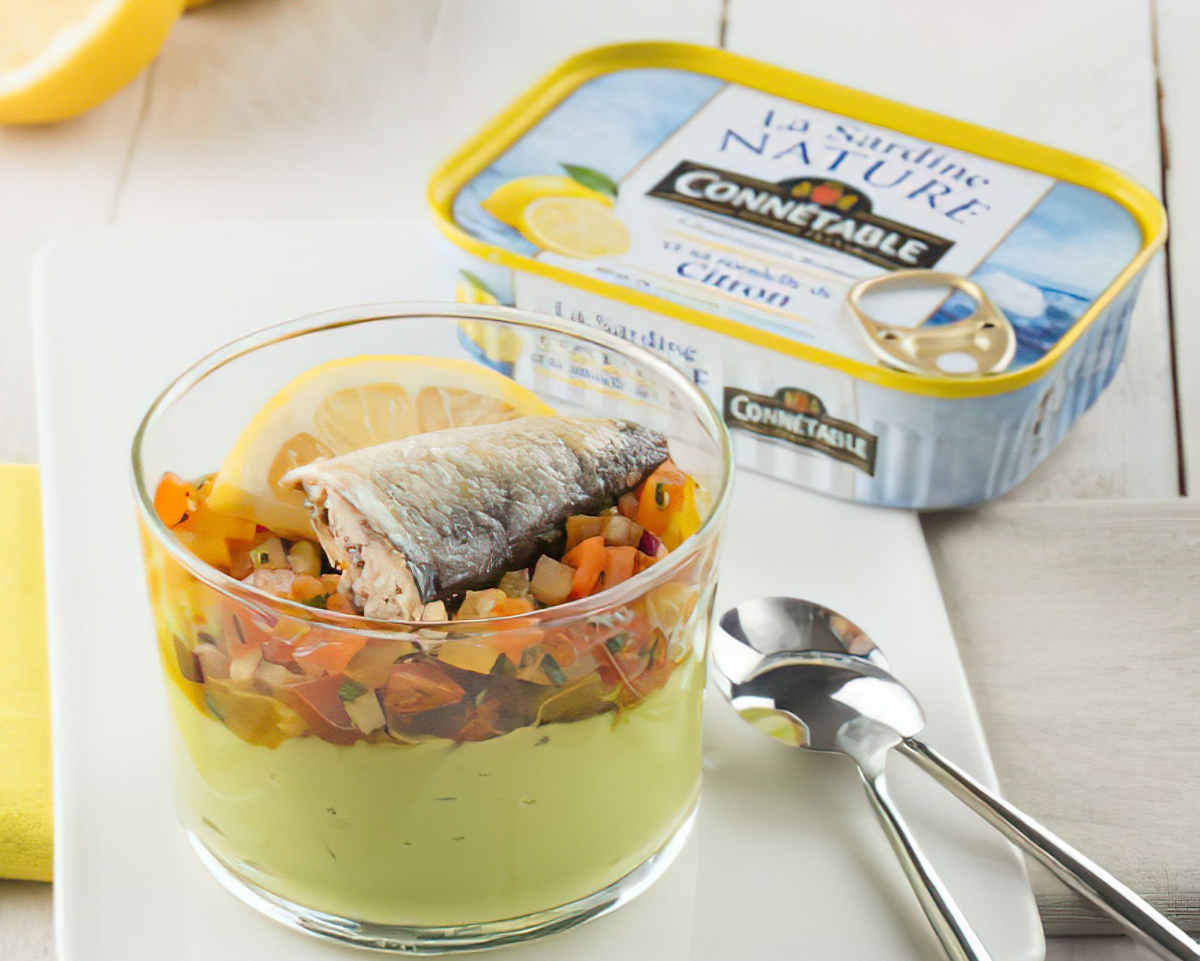 Verrine sardine tomate cerise