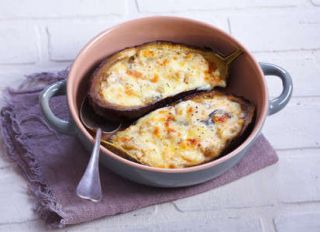 aubergines farcies au fromage