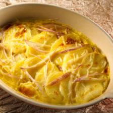 gratin de pomme de terre echalote