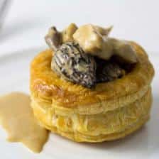 vol au vent de volaille dinde et morille