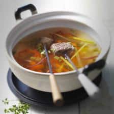 Fondue boeuf au vin blanc