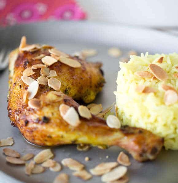 tandoori poulet amandes