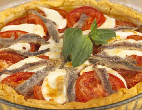 tarte thon anchois tomate mozzarella