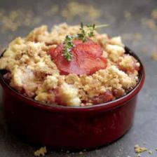 crumble pomme fraise