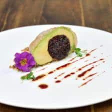 gambas olive guacamole pruneau