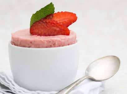 mousse de fraise