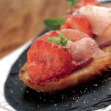 tartine fraise jambon fromage