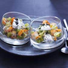 verrine haddock kiwi