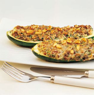 courgette farcie champignon recette