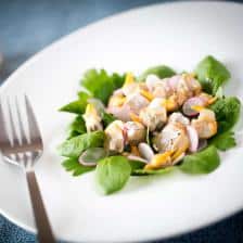 salade coque radis herbe