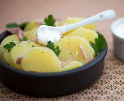salade de pomme de terre à la crème