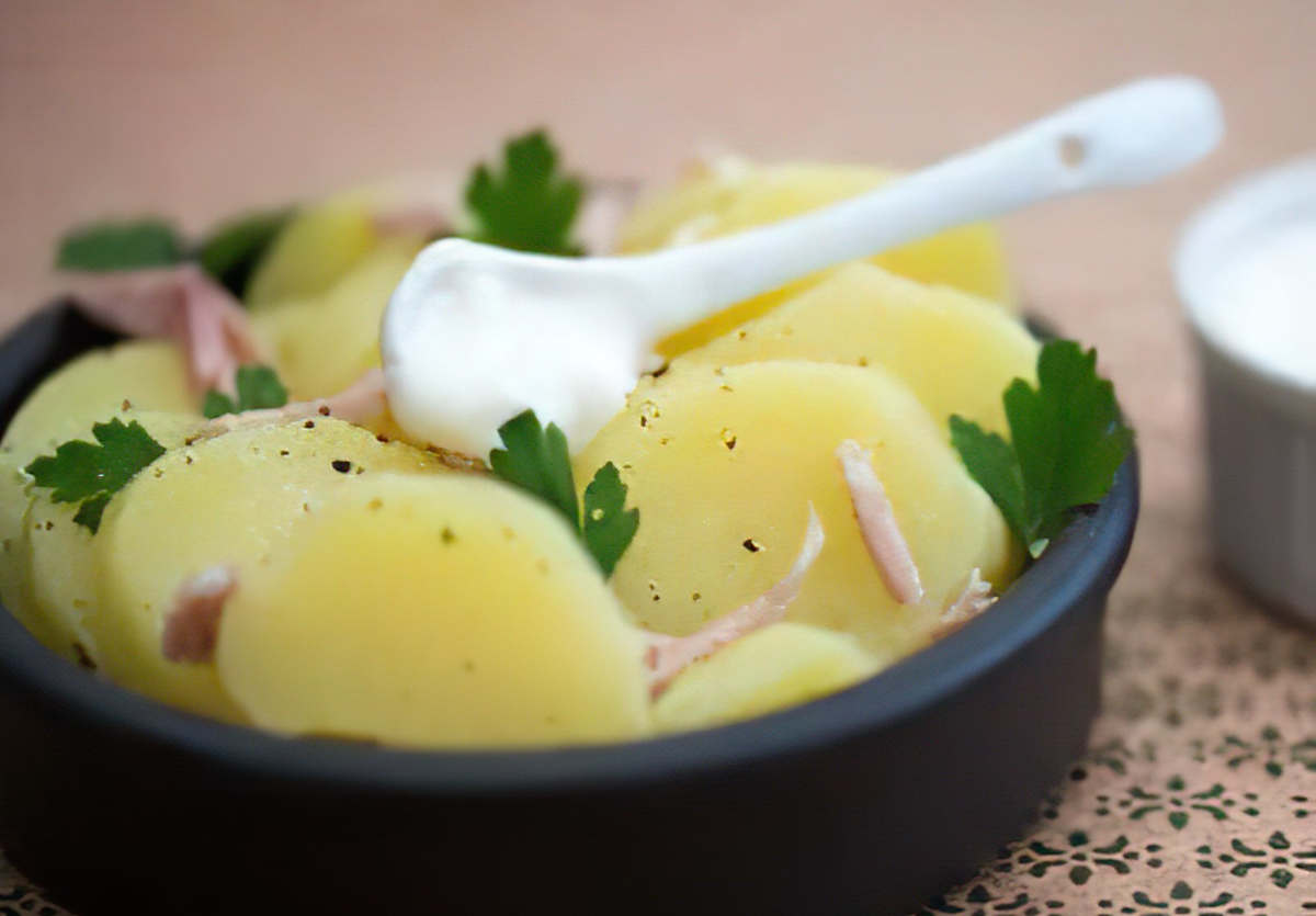 salade de pomme de terre à la crème