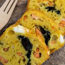 Cake aux algues et crevettes