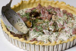 quiche aux cepes